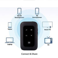 Cabepow JI-O SIM 150Mbps 2100mAh 10 Devices & Home Router Black 4G Router 2.4 GHz, 5 GHz 150 Mbps Wifi Speed NA Internal Antenna NA(Black)