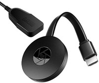 ROCKTECH 4K HDMI Adapter WiFi Display Dongle 300 Mbps Data Card ,Calls not Supported(Black)