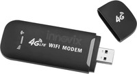 INNOVIX 3in1 4G LTE USB Modem With Wifi Hotspot Dongle 150 Mbps Data Card ,Calls not Supported(Black)