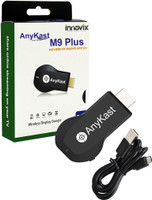 INNOVIX M9 Plus WIFI DISPLAY ANYCAST DONGLE HDMI 300 Mbps Data Card ,Calls not Supported(Black)