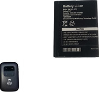 Airtel 4G LTE Hotspot BMF422 Mobile Battery For Portable WiFi Router 2700mAh Battery 150 Mbps Data Card ,Calls not Supported(Black)