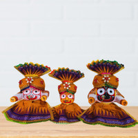 Real Craft Handmade Cotton Poshak Set for 6 Inch Lord Jagannath Murti Dress(Cotton)