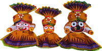 Real Craft Traditional Cotton Dress with Pagadi for 6 Inch Lord Jagannath Idol Set Dress(Cotton)