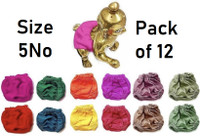 DivyaDrush 5 No Kanha Ji Laddu Gopal Ji, Diaper, Chaddi Langoti, Pack of 12 Dress (Cotton) Dress(Cotton)