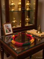POOJA GHAR Chitti Gajulu Mala / Maata Bangles Mala Deity Ornament(Maata)