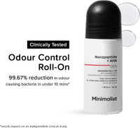 Minimalist 6% Nonapeptide+ AHA BHA Underarm Roll-On Controls Odour & Fades Darkness Deodorant Roll-on  -  For Men & Women(40 ml)