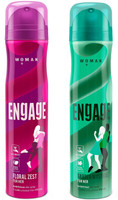 Engage Deo Combo 1 Floral Zest 150ml and 1 Garden Mystique 150ml Deodorant Spray  -  For Women(300 ml, Pack of 2)