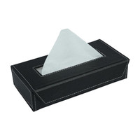 IMMUTABLE Leather Car Tissue holder Box/Napkin Box FXC11 Vehicle Tissue Dispenser(Black)