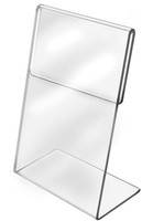CPI 1 Compartments Acrylic Acrylic QR Bar Code Display Stand, Paper Stand Photo Frames 4" X 6"(A6) 1Pc(Transparent)