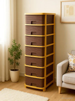 MAXTID Shelf Organizers(Brown, Plastic)