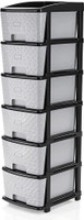 MAHADEV ENTERPRISE 6 Compartments Plastic Chest of Drawers(Grey)