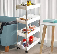 MGKENTERPRISE 4 Compartments plastic Organizer Drawer(White)
