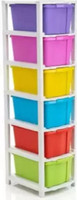 MAHADEV ENTERPRISE 6 Compartments Plastic Chest of Drawers(Multicolor)