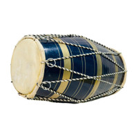Hoorain Traders Rope and Rings baby dholak 12 inches blue Rope & Rings Dholak(Blue)