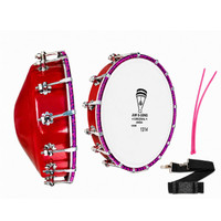MMI Meerut Musical Tasha Drum/Dhol - 14 In Pair of Tasha Sticks Nut & Bolts Dholak(Red)