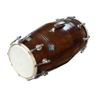 RR Musical DNT0121 Nut & Bolts Dholak(Brown)