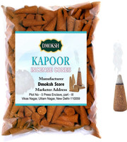 DMOKSH Premium Kapoor Dhoop Cones fragrance Incense Agarbatti for Puja item 100g, 51 pc Dhoop