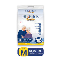 Shields Premium Tape Style | Pack of 1 | Adult Diapers - M(30 Pieces)