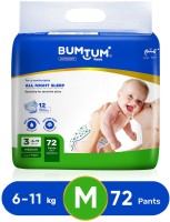 BUMTUM Baby Pull-Up Diaper Pants - M(72 Pieces)