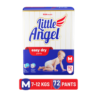 Little Angel Easy Dry Pant Diapers - M(72 Pieces)