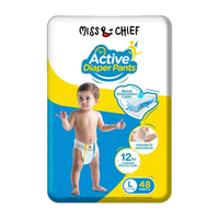 Miss & Chief Active Pant Diapers – L(48 Pieces)