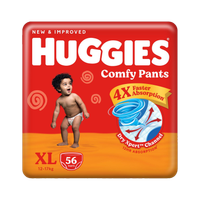 Huggies Comfy Baby Pant Diapers - XL(56 Pieces)