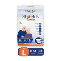 Shields Premium Tape Style | Pack of 1 | Adult Diapers - L(30 Pieces)