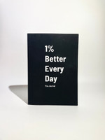 Motivinfo 1%Better Book-size Journal Unruled 84 Pages(Black)