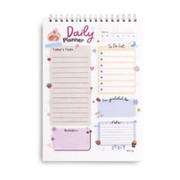 WYOG Daily Planner A5 Planner Spiral Dairy 144 Pages(Multicolor)