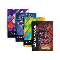 Classmate Pulse 1 Subject (24 X 18 cm) Spiral B5 Notebook Unruled 200 Pages(Multicolor, Pack of 4)