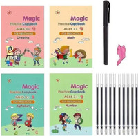 BADSHAH AND KHALIFA Sank Magic Practic Copybook Book-size Organizer Ruled 40 Pages(Multicolor)