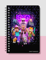craft maniacs MINECRAFT DIARY A5 Diary RULED 120 Pages(Multicolor)