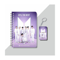 craft maniacs BTS CREW A5 160 RULED PAGES DIARY+ FREE BTS WOODEN KEYCHAIN FOR ARMY A5 Diary RULED 160 Pages(Multicolor)