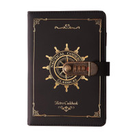WROPZO Marble Diary Journal with Lock for Girls and Women - Secret Diaries A5 Diary Ruled 200 Pages(Black)