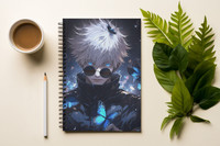 Graphic Word Anime Notebook A5 Notebook unrulled 160 Pages(White)