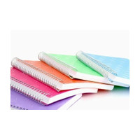 ABC notebook A4 Notebook unruled 200 Pages(Multicolor, Pack of 5)