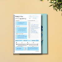 SKILLSET Student Daily Planner – Study Schedule, To Do List & Journal Diary A5 Planner Ruled 192 Pages(Teal)