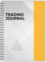 TimeWise Trading Journal Monochrome Stock Market Notebook Day Trade Log A5 Journal Unruled 130 Pages(Yellow)