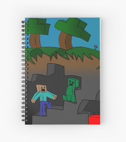 craft maniacs MINECRAFT NOTEBOOK COLLECTION A5 Diary RULED 160 Pages(Black)