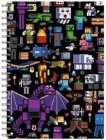craft maniacs MINECRAFT NOTEBOOK COLLECTION A5 Diary RULED 160 Pages(Black)