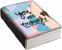 DI-KRAFT Printed Designer leather cover Diary with Lock For Office|Gift|SIZE 5*7 INCHES A5 Diary unruled 200 Pages(multicolor23)