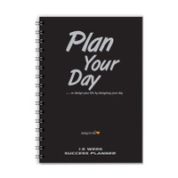 Askprints "Plan Your Day" The High Performance Success Planner for #Entrepreneur #Students #Employees A5 Planner Yes 180 Pages(Black)
