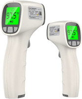 Carent FR-202 Infrared Non Contact Digital Gun Thermometer with LCD Display for Baby & Adults Thermometer(White)