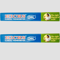 Hicks Oval Thermometer Clinical (Pack of 2) Thermometer(Multicolor)