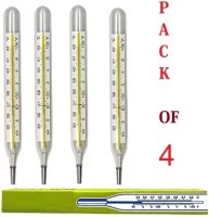 rsc healthcare 08 Oval Omax Mercury thermometer Clinical Oval Thermometer (PACK OF 4 PCS) Thermometer(TRANSPARENT)