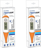 ADICARE Pratham Flexible Digital Thermometer (Pack of 2) Fever Check Thermometer(Orange)