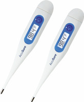 AccuSure Combo Pack of 2 Waterproof Non Mercury MT-32 Digital Thermometer for Kids Adults & Babies Thermometer(Blue)