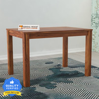 Kendalwood Furniture Solid Wood 4 Seater Dining Table(Finish Color - Natural Teak, DIY(Do-It-Yourself))