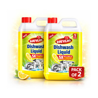 WEYLIN Dishwash Liquid – 1+1 Ltr (5X Lemon Power) Dishwashing Detergent(2 L)