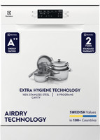 Electrolux UltimateCare 300, ESA47220SW Free Standing 13 Place Settings Dishwasher